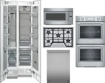 6 Piece Package Includes Refrigerator, Freezer, Cooktop, Wall Oven, Microwave And Dishwasher