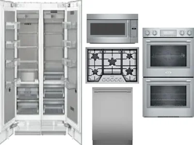 6 Piece Package Includes Refrigerator, Freezer, Cooktop, Wall Oven, Microwave And Dishwasher