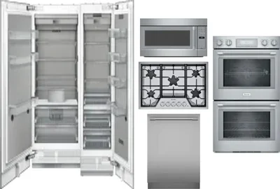 6 Piece Package Includes Refrigerator, Freezer, Cooktop, Wall Oven, Microwave And Dishwasher
