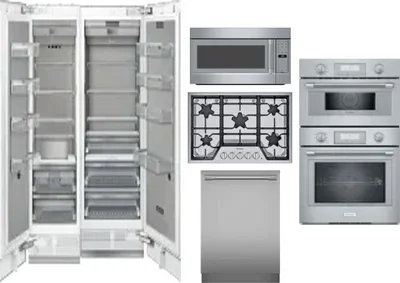 6 Piece Package Includes Refrigerator, Freezer, Cooktop, Wall Oven, Microwave And Dishwasher