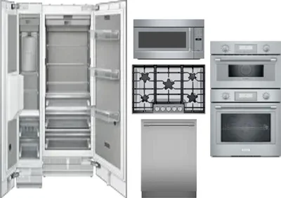 6 Piece Package Includes Refrigerator, Freezer, Cooktop, Wall Oven, Microwave And Dishwasher