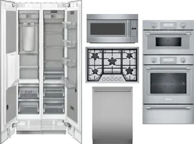 6 Piece Package Includes Refrigerator, Freezer, Cooktop, Wall Oven, Microwave And Dishwasher