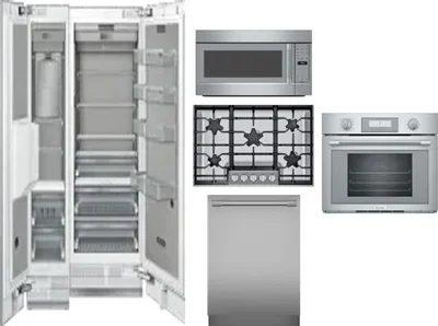 6 Piece Package Includes Refrigerator, Freezer, Cooktop, Wall Oven, Microwave And Dishwasher