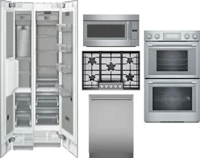 6 Piece Package Includes Refrigerator, Freezer, Cooktop, Wall Oven, Microwave And Dishwasher