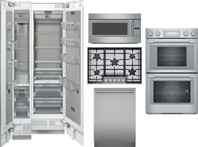 6 Piece Package Includes Refrigerator, Freezer, Cooktop, Wall Oven, Microwave And Dishwasher