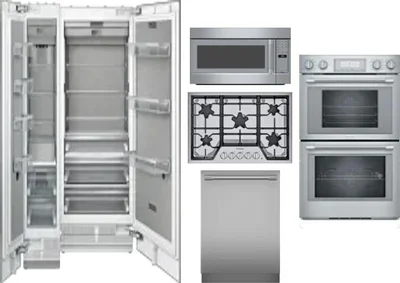 6 Piece Package Includes Refrigerator, Freezer, Cooktop, Wall Oven, Microwave And Dishwasher