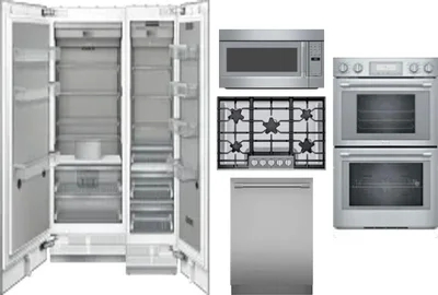 6 Piece Package Includes Refrigerator, Freezer, Cooktop, Wall Oven, Microwave And Dishwasher