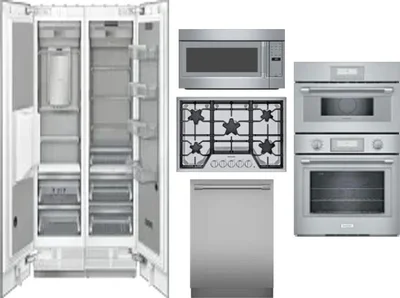 6 Piece Package Includes Refrigerator, Freezer, Cooktop, Wall Oven, Microwave And Dishwasher