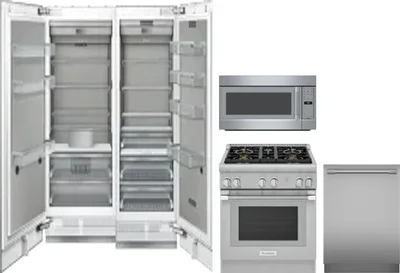 5 Piece Package Includes Refrigerator, Freezer, Range, Microwave And Dishwasher