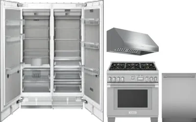 5 Piece Package Includes Refrigerator, Freezer, Range, Hood And Dishwasher