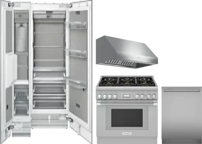 5 Piece Package Includes Refrigerator, Freezer, Range, Hood And Dishwasher
