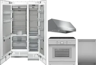 5 Piece Package Includes Refrigerator, Freezer, Range, Hood And Dishwasher