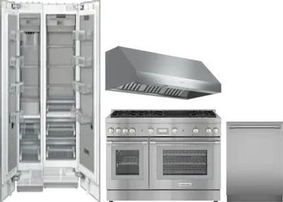5 Piece Package Includes Refrigerator, Freezer, Range, Hood And Dishwasher