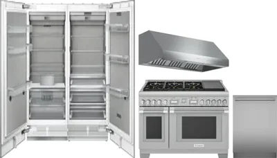 5 Piece Package Includes Refrigerator, Freezer, Range, Hood And Dishwasher
