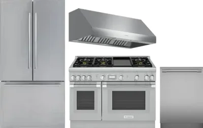4 Piece Package Includes Refrigerator, Range, Hood And Dishwasher