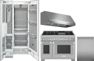 5 Piece Package Includes Refrigerator, Freezer, Range, Hood And Dishwasher