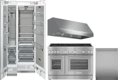 5 Piece Package Includes Refrigerator, Freezer, Range, Hood And Dishwasher