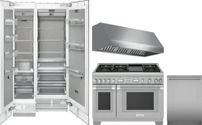 5 Piece Package Includes Refrigerator, Freezer, Range, Hood And Dishwasher