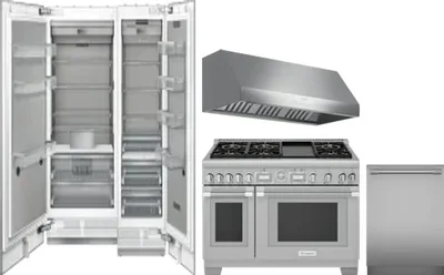 5 Piece Package Includes Refrigerator, Freezer, Range, Hood And Dishwasher