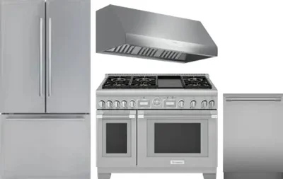 4 Piece Package Includes Refrigerator, Range, Hood And Dishwasher