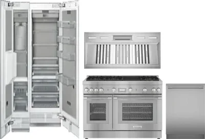 5 Piece Package Includes Refrigerator, Freezer, Range, Hood And Dishwasher