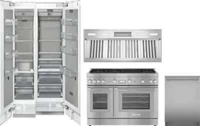 5 Piece Package Includes Refrigerator, Freezer, Range, Hood And Dishwasher