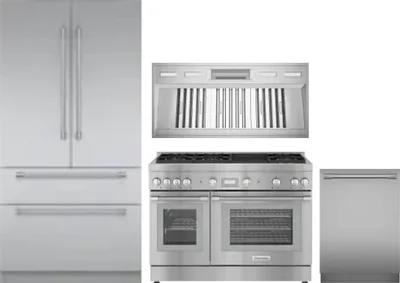 4 Piece Package Includes Refrigerator, Range, Hood And Dishwasher