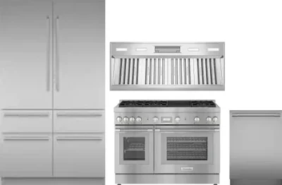 4 Piece Package Includes Refrigerator, Range, Hood And Dishwasher