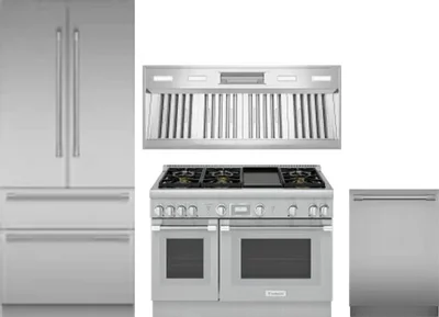 4 Piece Package Includes Refrigerator, Range, Hood And Dishwasher
