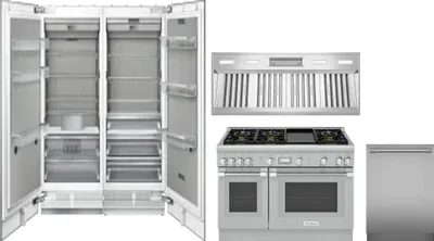 5 Piece Package Includes Refrigerator, Freezer, Range, Hood And Dishwasher