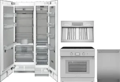 5 Piece Package Includes Refrigerator, Freezer, Range, Hood And Dishwasher