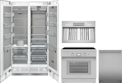 5 Piece Package Includes Refrigerator, Freezer, Range, Hood And Dishwasher
