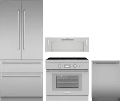 4 Piece Package Includes Refrigerator, Range, Hood And Dishwasher