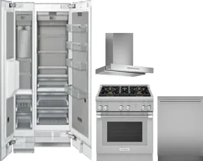 5 Piece Package Includes Refrigerator, Freezer, Range, Hood And Dishwasher
