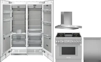 5 Piece Package Includes Refrigerator, Freezer, Range, Hood And Dishwasher