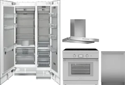 5 Piece Package Includes Refrigerator, Freezer, Range, Hood And Dishwasher