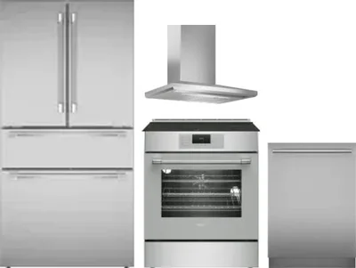 4 Piece Package Includes Refrigerator, Range, Hood And Dishwasher