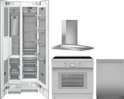 5 Piece Package Includes Refrigerator, Freezer, Range, Hood And Dishwasher