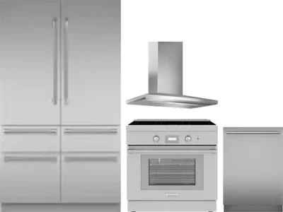 4 Piece Package Includes Refrigerator, Range, Hood And Dishwasher