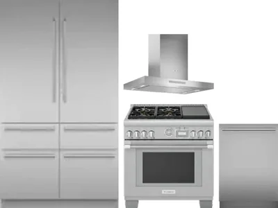 4 Piece Package Includes Refrigerator, Range, Hood And Dishwasher