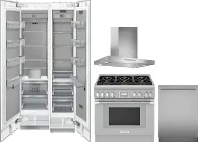 5 Piece Package Includes Refrigerator, Freezer, Range, Hood And Dishwasher