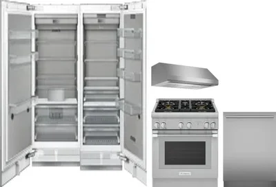 5 Piece Package Includes Refrigerator, Freezer, Range, Hood And Dishwasher