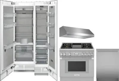 5 Piece Package Includes Refrigerator, Freezer, Range, Hood And Dishwasher