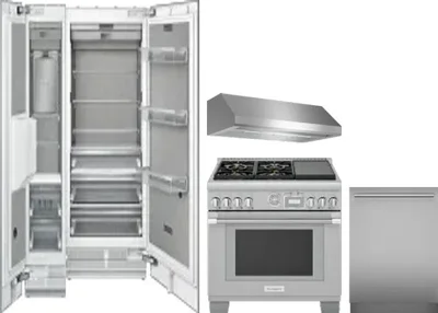 5 Piece Package Includes Refrigerator, Freezer, Range, Hood And Dishwasher