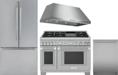 4 Piece Package Includes Refrigerator, Range, Hood And Dishwasher