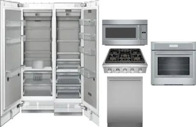 6 Piece Package Includes Refrigerator, Freezer, Cooktop, Wall Oven, Microwave And Dishwasher