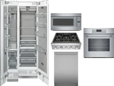 6 Piece Package Includes Refrigerator, Freezer, Cooktop, Wall Oven, Microwave And Dishwasher