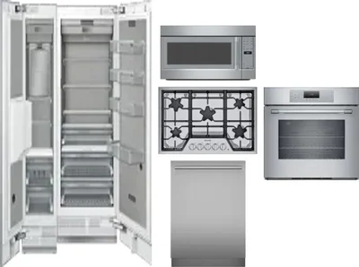 6 Piece Package Includes Refrigerator, Freezer, Cooktop, Wall Oven, Microwave And Dishwasher