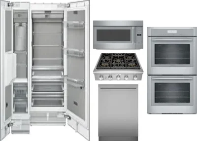 6 Piece Package Includes Refrigerator, Freezer, Cooktop, Wall Oven, Microwave And Dishwasher