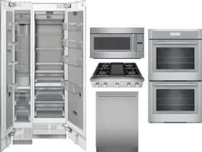 6 Piece Package Includes Refrigerator, Freezer, Cooktop, Wall Oven, Microwave And Dishwasher